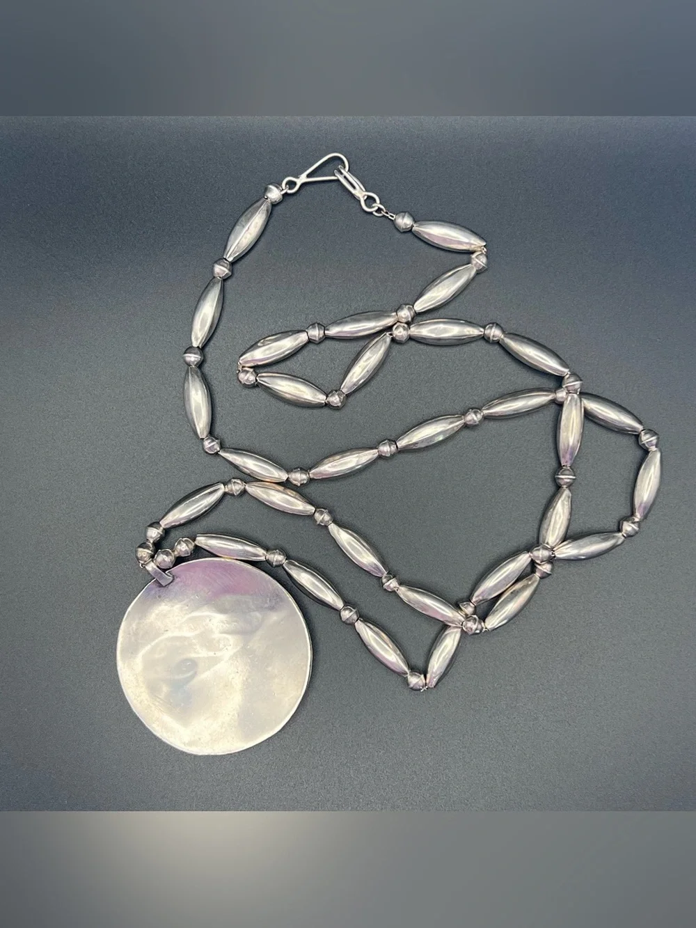 Sterling Silver Navajo Pearls with Pendant